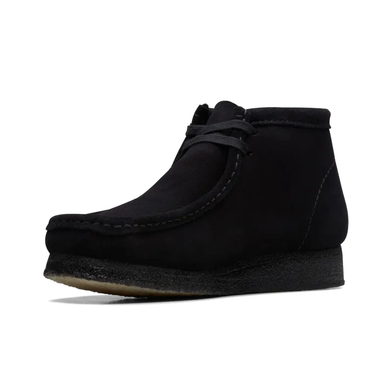 Clarks Wallabee Boots 'Black Suede'-1