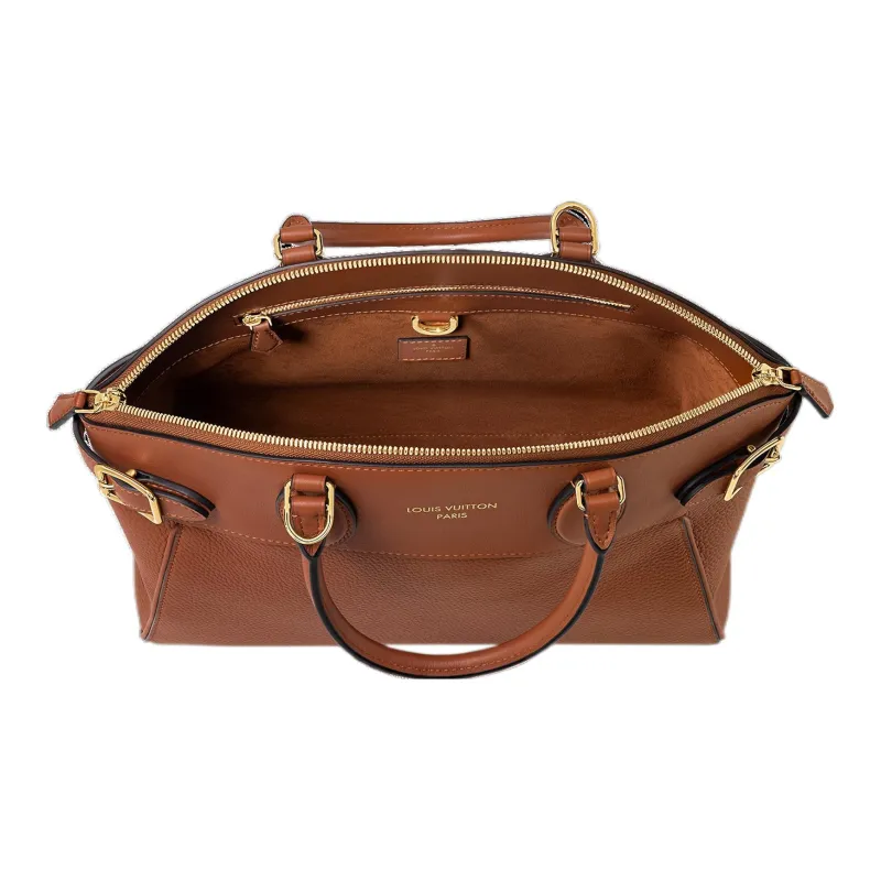 LOUIS VUITTON Cow Leather Shoulder Bag, Crossbody Bag, Handbag Regular Women's Brown-3