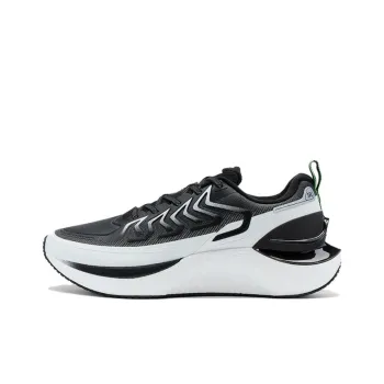 XTEP Wind And Fire 27 Generations Cushioning Wear Resistant Low Top Running Shoes Men's Black Sail White