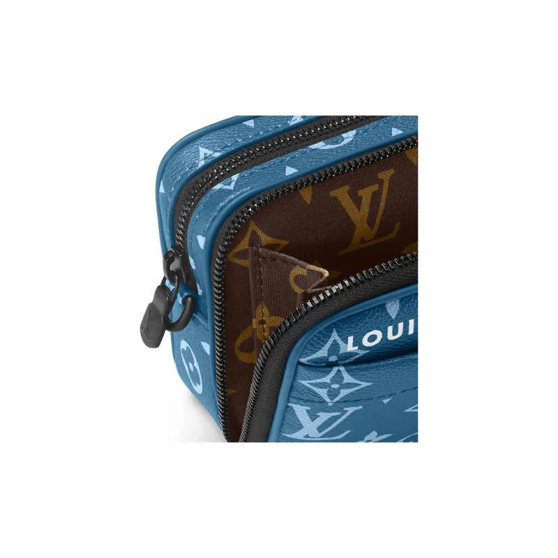 LOUIS VUITTON Alpha Monogram Canvas Canvas Bag Shoulder Bag Crossbody Bag Regular Men's Atlantic Blue-5