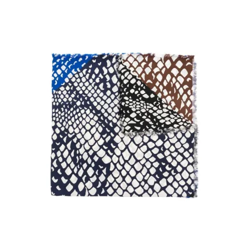 SAINT LAURENT Knit Scarves Men's Blue
