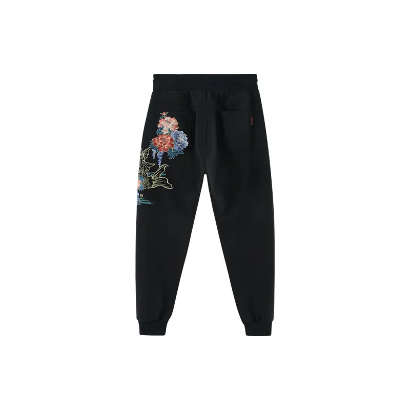 ONIARAI Knitted Sweatpants Men Black 88-1