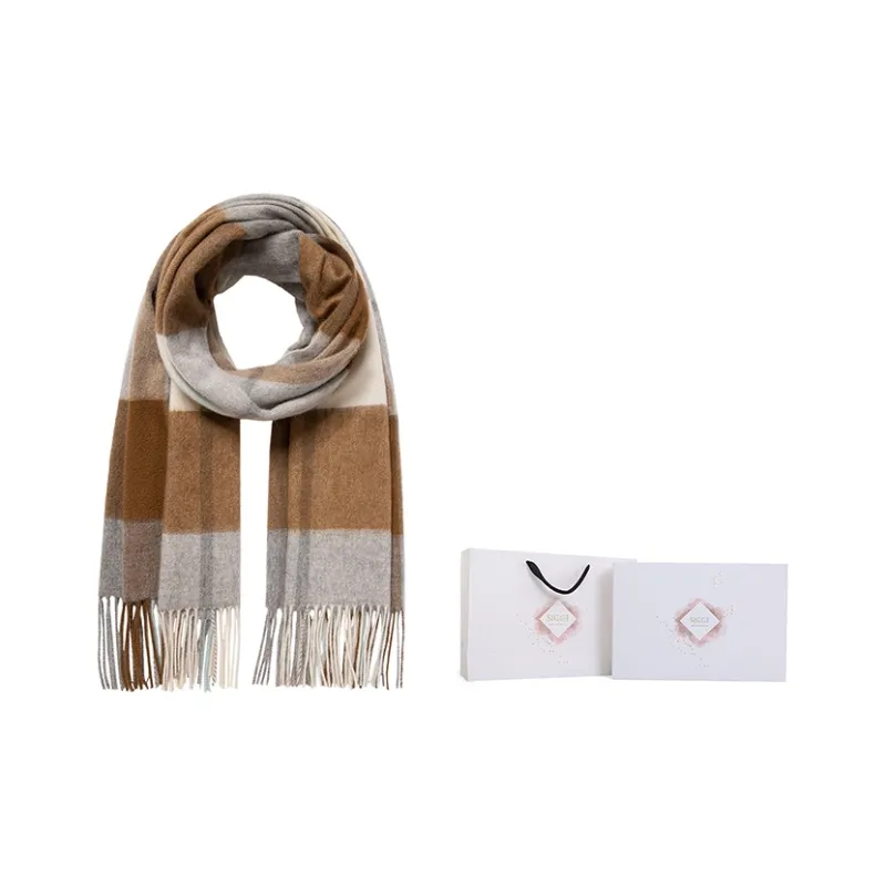 SIGGI STUDIOS 100% Sheep Wool Knit Scarves Women's-5