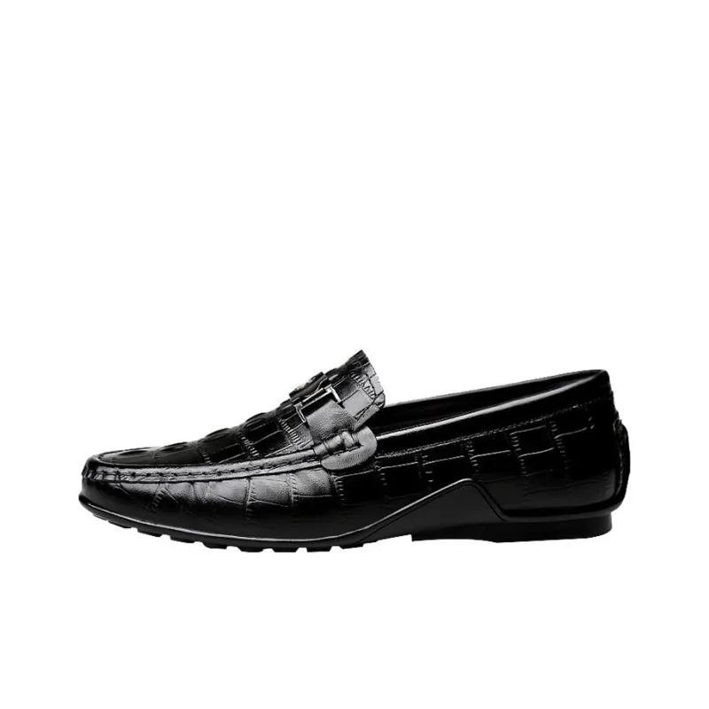CKVUSAMG Gommino Loafers Unisex Black/White/Brown-0