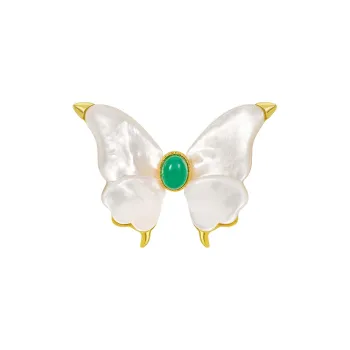 JAY White Shells Brooches Women's