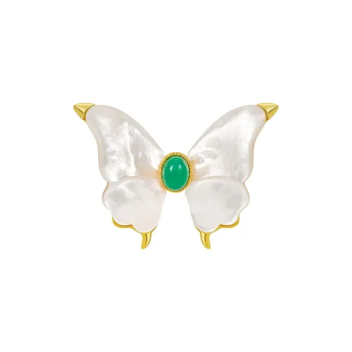 JAY White Shells Brooches Women's