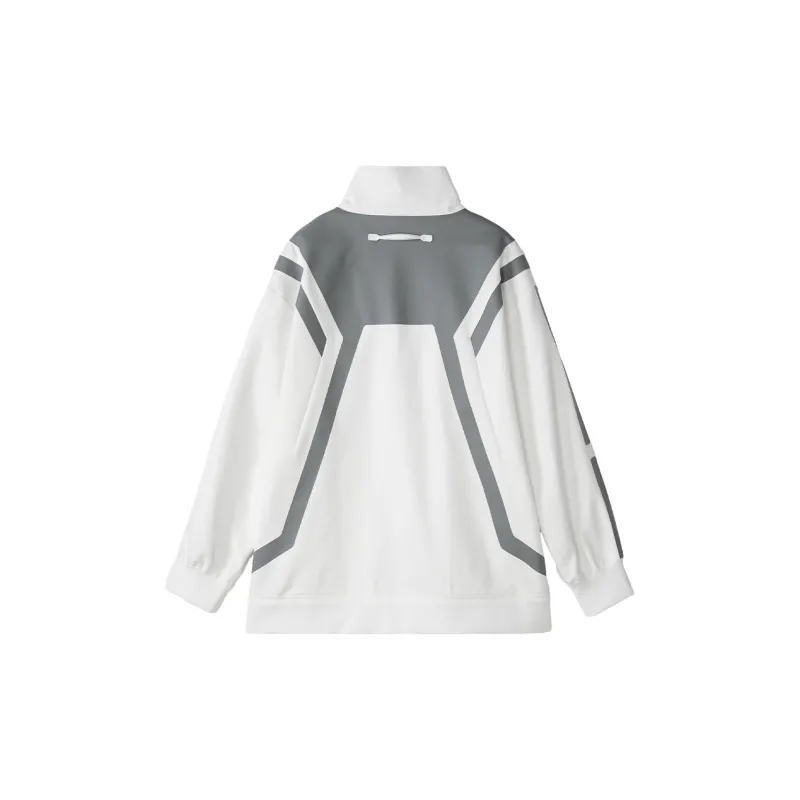 NORVINCY Versatile Hoodless Half Open Collar Heavyweight Casual Sweatshirt Men's-3