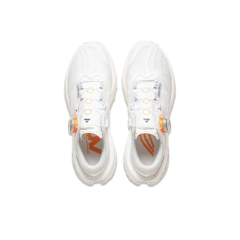 LiNing Dilu Pro Anti Slip Wear Resistant Low Top Trail Running Shoes Women's White-3