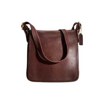 COACH Legacy Glove Tanned Leather, Leather Shoulder Bag, Crossbody Bag Unisex Mahogany Brown