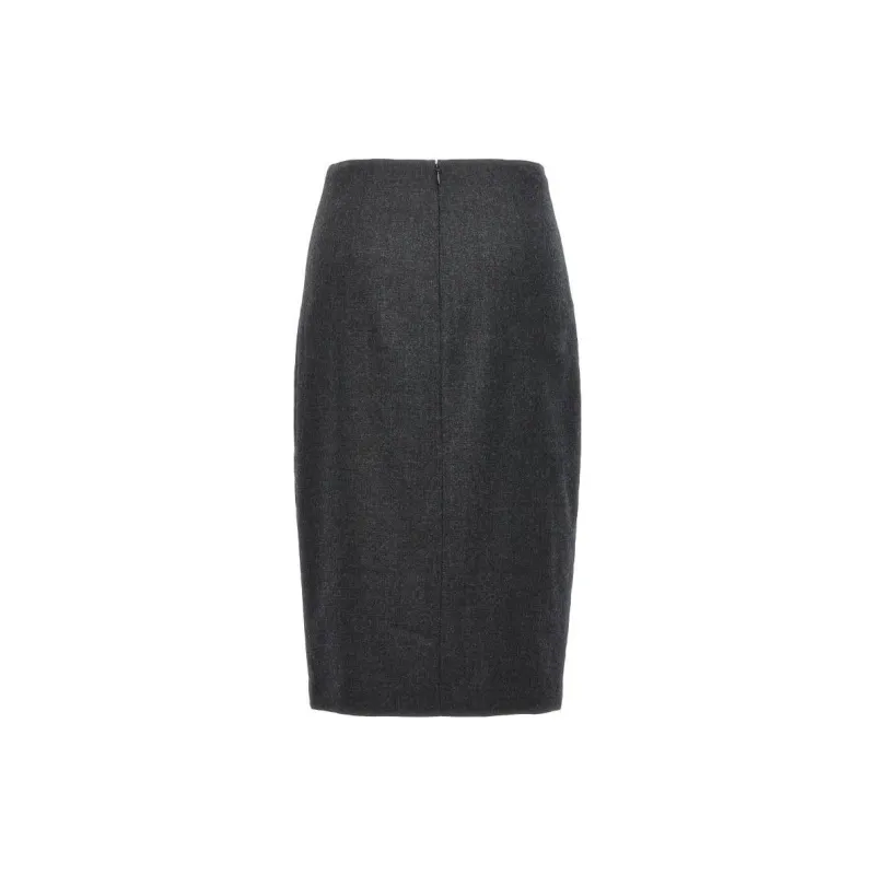 THEORY Casual Long Skirts Women's Gray-1