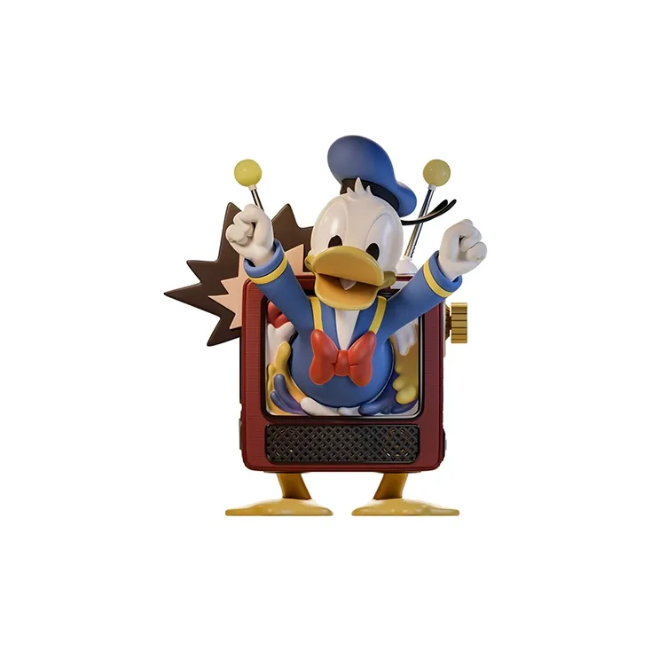Disney TV Set Donald Duck Trendy Figure Scale Figure Desktop Ornament Trendy Figures 15cm-0