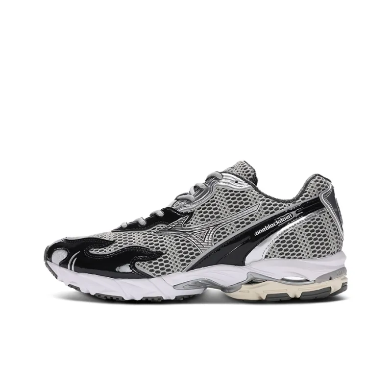 Mizuno Wave Rider 10 Flame Wave One Block Down Onyx-0