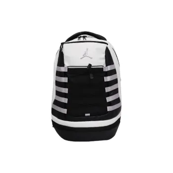 Jordan Polyester Laptop Backpack Large Size Unisex Black White