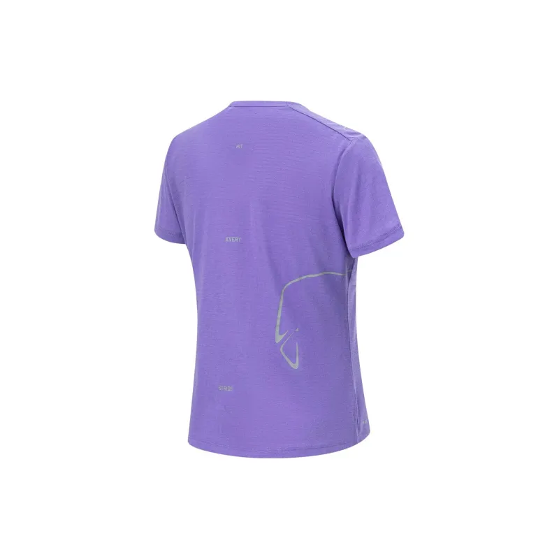 LINING Running Collection T Shirts Women's Fluorescent Starlight Purple-1