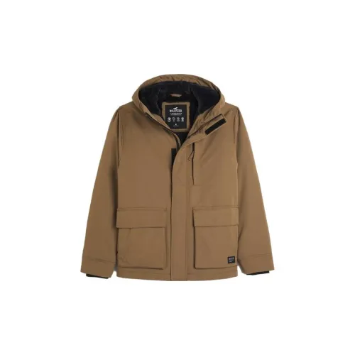 Hollister Jackets Men Light Khaki