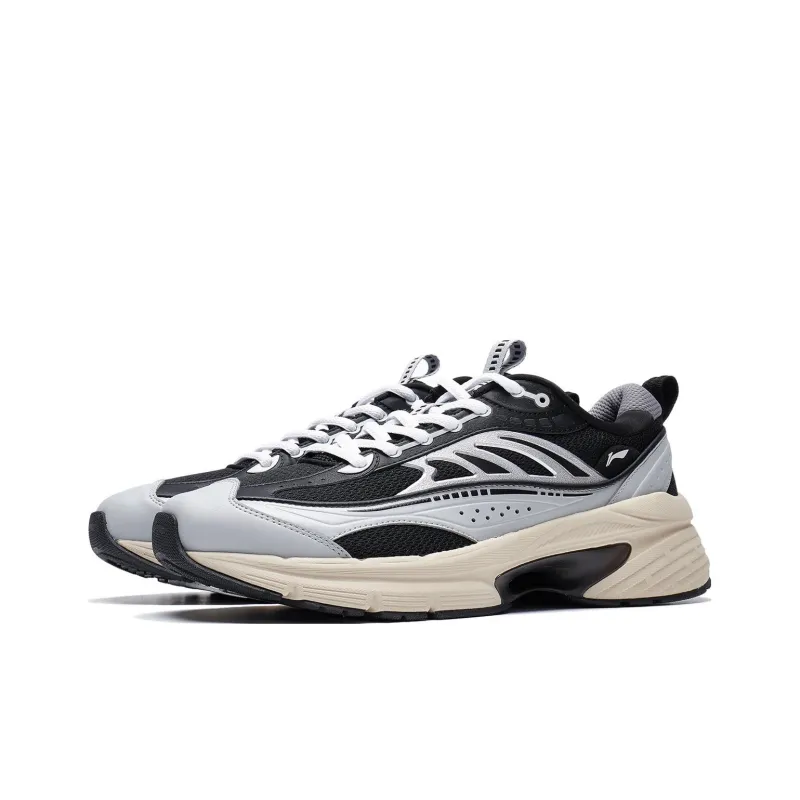 LiNing Comet LITE Lite Breathable Low Top Casual Shoes Men's Mist Gray-2