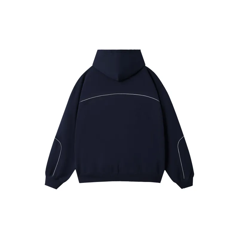 JUST VIBE Sweatshirts Unisex Navy Blue-1