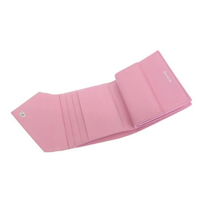 Balenciaga Leather Wallet Women's Dark Pink-4