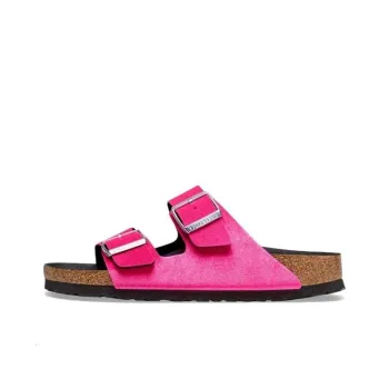 Birkenstock Arizona Rivet Logo Velvet Narrow Fit 'velvet Pink' Women's