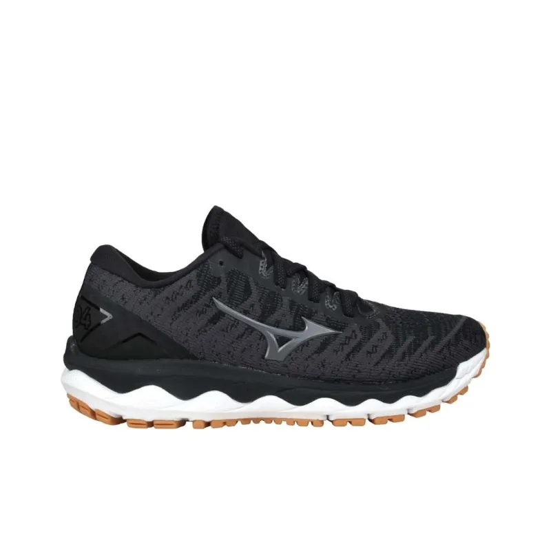 Mizuno Wave Sky 4 Wear-resistant And Lightweight Low-Top Running Shoes Women's Gray Black-1