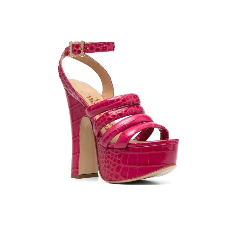 Vivienne Westwood 150mm Crocodile Platform Sandals-2