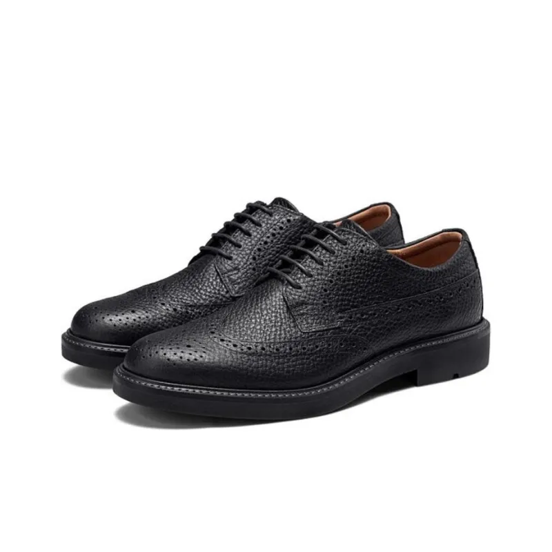 Ecco Metropole London Perforated Leather Brogues-1