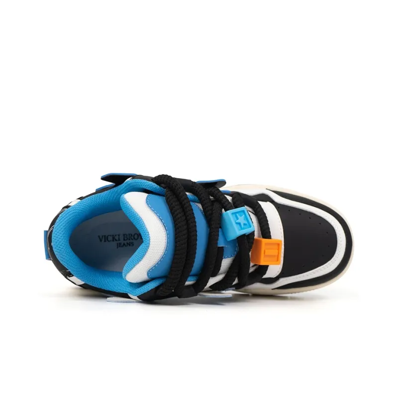 VICKI BROWN Jeans Anti-Slip Wear-Resistant Low-Top Skateboard Shoes Unisex-9