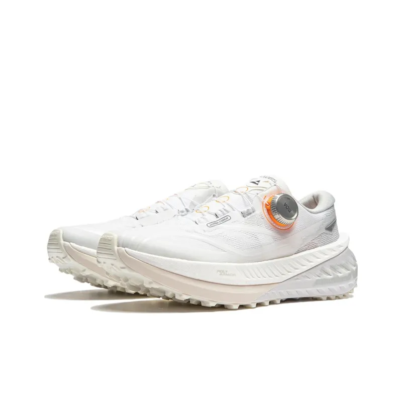 LiNing Dilu Pro Anti Slip Wear Resistant Low Top Trail Running Shoes Women's White-2