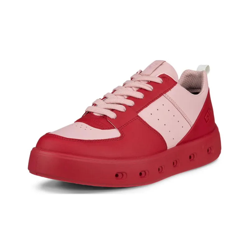 Ecco Low-Top Skateboard Shoes Women's Red-2