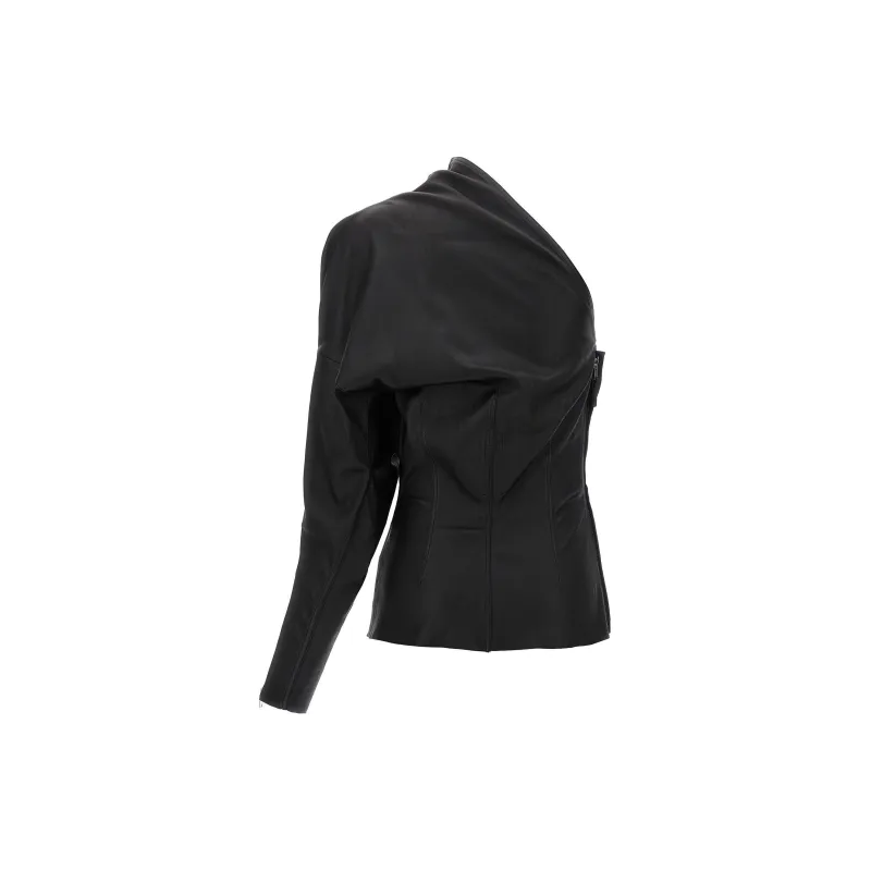 RICK OWENS Asymmetric One Sleeve Top-1