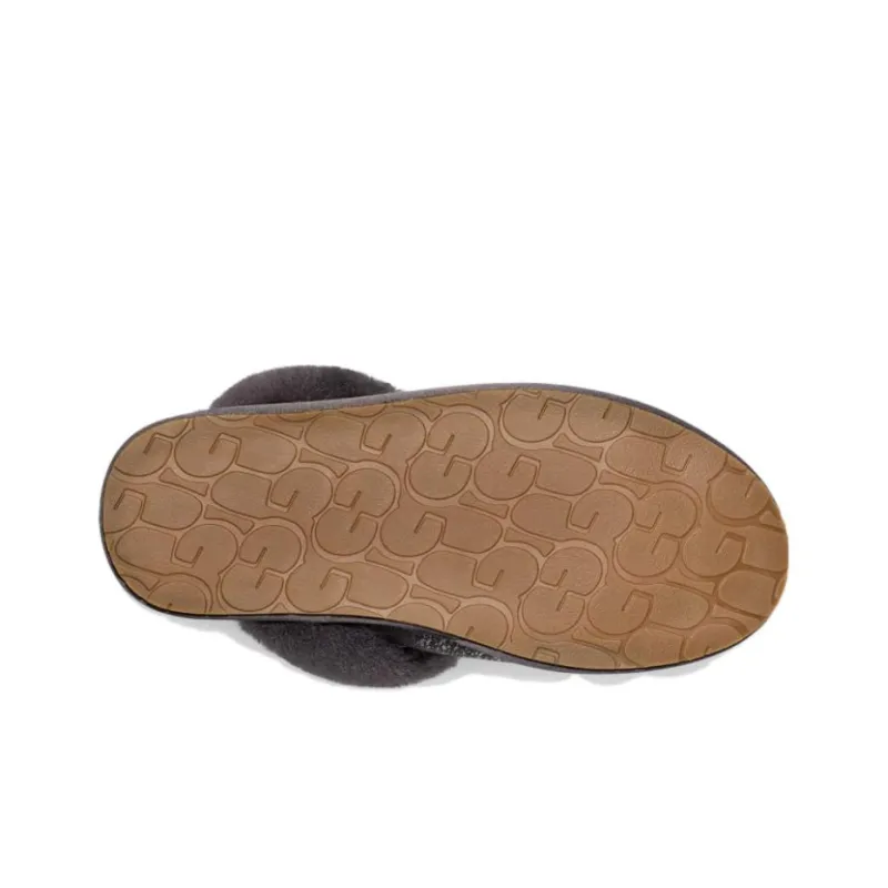 UGG Wrap-toe Slippers Women's Dark Gray-4