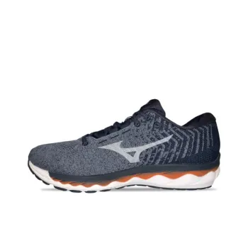 Mizuno Wave Sky Waveknit Wave Sky Waveknit 3 Anti Slip Wear Resistant Low Top Running Shoes Men's Gray Blue