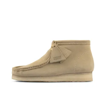 Clarks Wallabee Boots 'Beige Suede'