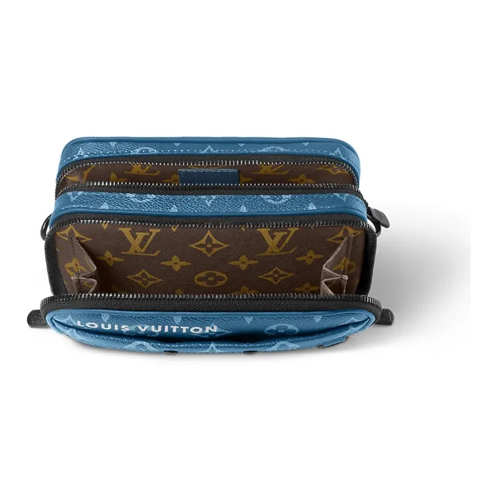 LOUIS VUITTON Alpha Monogram Canvas Canvas Bag Shoulder Bag Crossbody Bag Regular Men's Atlantic Blue-2