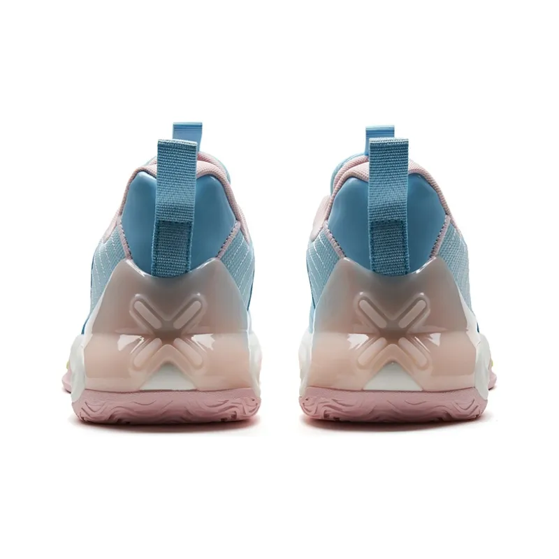 XTEP Windchase 1-V2 Low-Top Basketball Shoes Men's Blue Pink-4