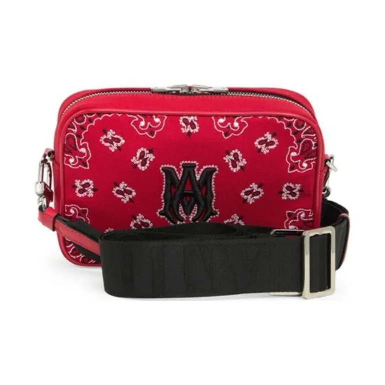 AMIRI Cotton Canvas Canvas Bag Shoulder Bags Men's Red-2