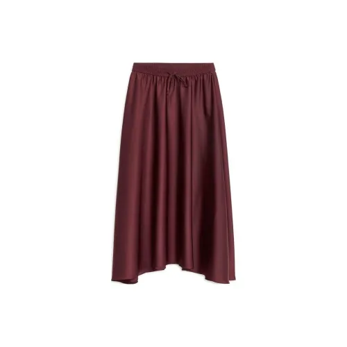 ARKET Casual Long Skirts Women's Burgundy