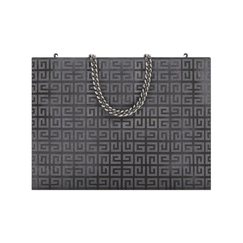 GIVENCHY G-Tote Canvas Tote Bag Shopping Bag Handbag Medium Size Women's Dark Gray-2