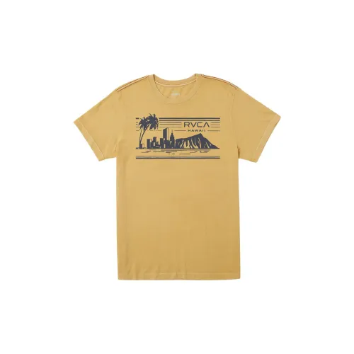 RVCA T-Shirts Men Yellow