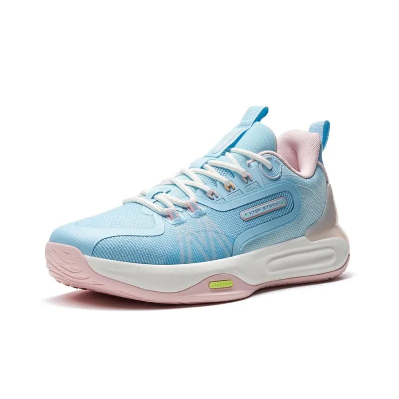 XTEP Windchase 1-V2 Low-Top Basketball Shoes Men's Blue Pink-1