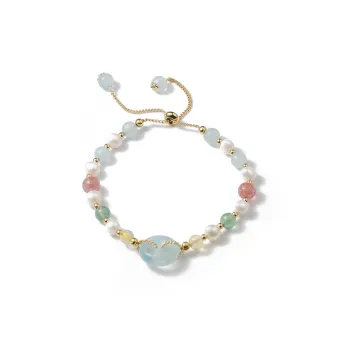 HOLLY RYAN Fashion Fortune Beads New Chinese Style Vintage Chinese Style Peace Buckle Beaded Bracelet Women's