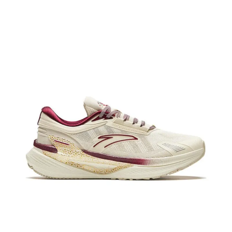 ANTA Training Shoes Men Low Top Light Beige White/Grain Beige Yellow/Red-1