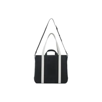LI-NING 1990 Commuter Series Cow Leather Shoulder Bag Crossbody Bag Handbag Men's Black