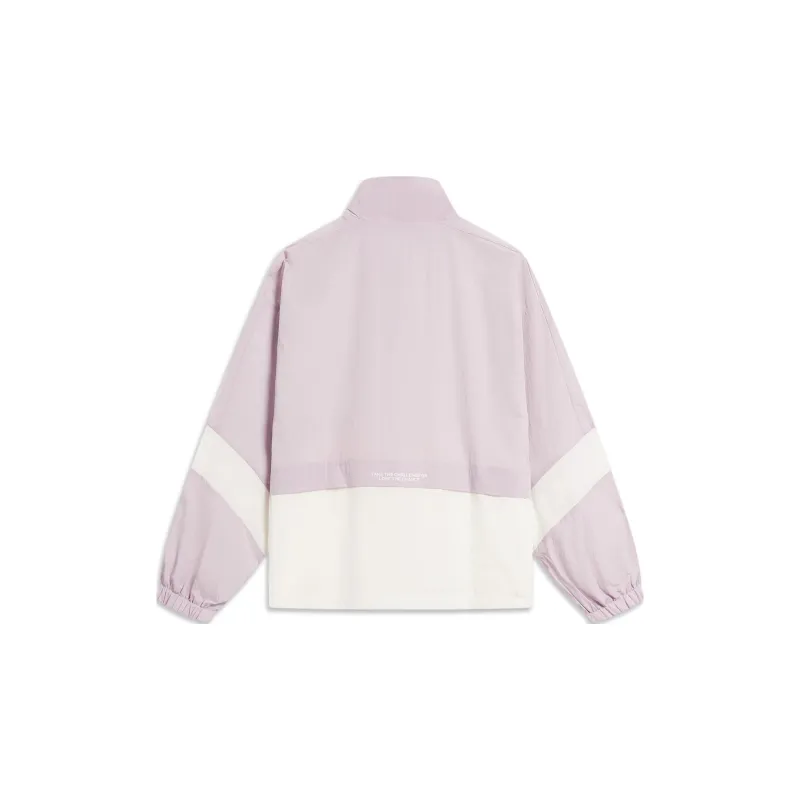 LiNing Sports Fashion Collection Jackets Coats Women's Silk Purple/Ivory-1