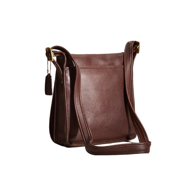 COACH Legacy Leather Shoulder Bag, Crossbody Bag Medium Size Men's Brown-1