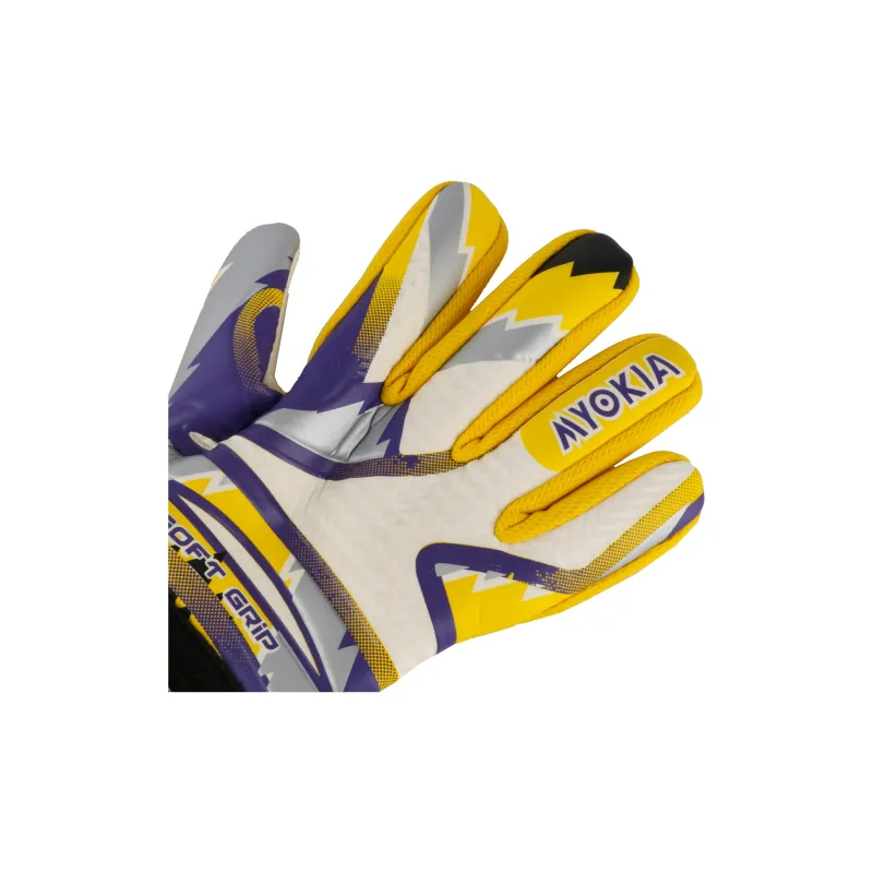 MYOKIA Goalkeeper Gloves Unisex White/Yellow/Blue-2