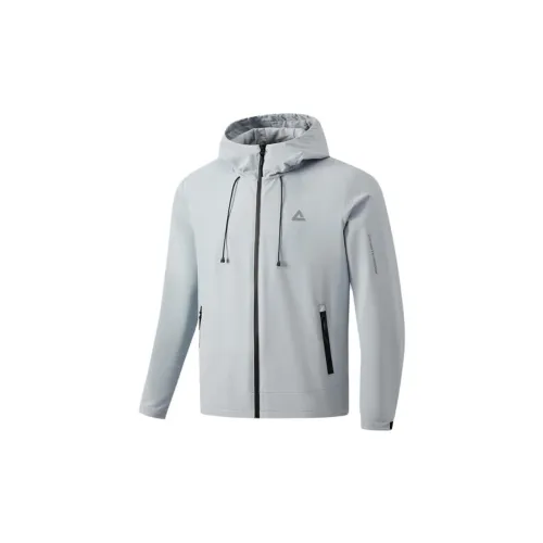 PEAK Jackets Men Silver Gray