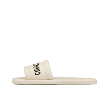 DIOR Every D Abrasion Resistant Slide Slippers Women's White