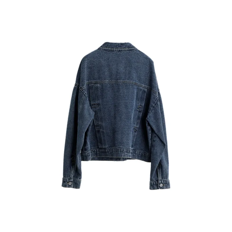ELLE Denim Jackets Women's Denim Blue-1