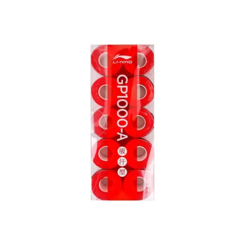 LiNing Badminton Grip Tape Red Polyurethane Thin GP1000
